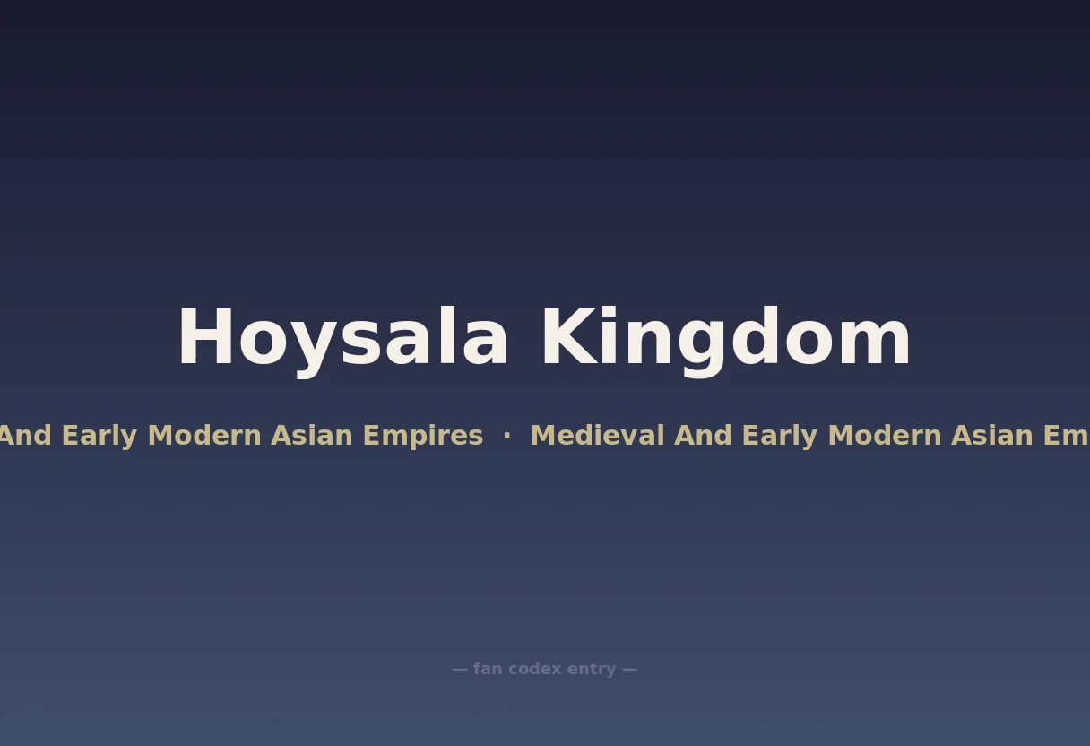 Hoysala Kingdom