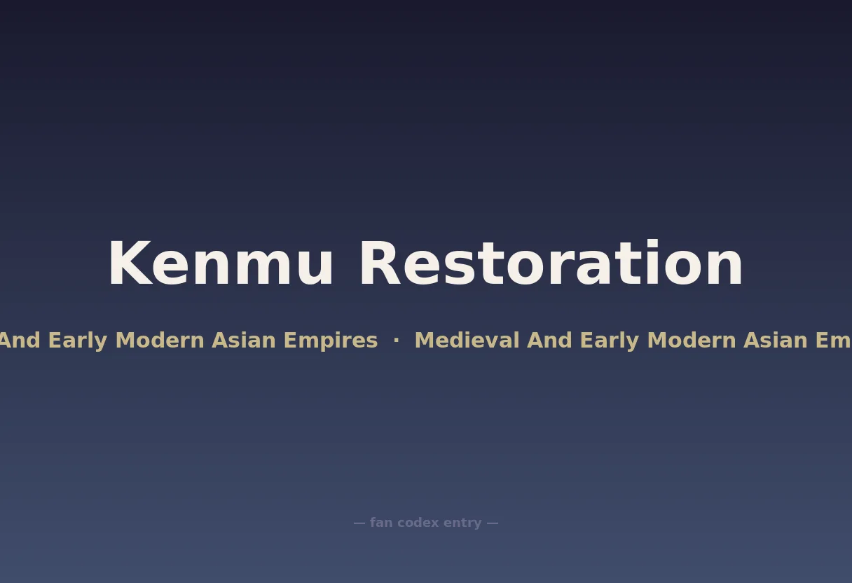 Kenmu Restoration